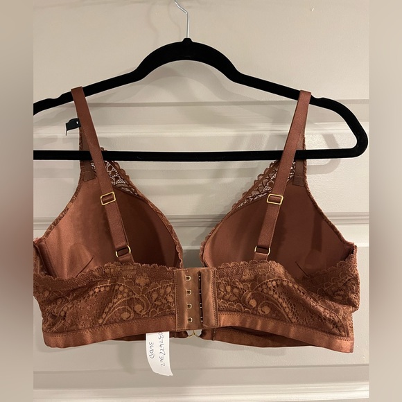 NWT AERIE REAL POWER PLUNGE PUSH UP PAISLEY LACE BRA 36DD - Picture 3 of 7